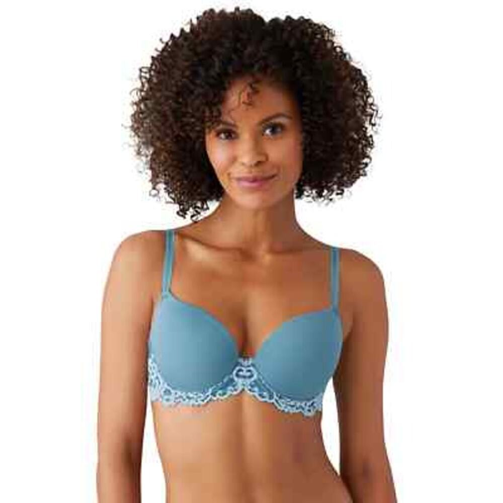 Wacoal 853322 Instant Icon T Shirt Bra Size 38D casual lace detail adjustable